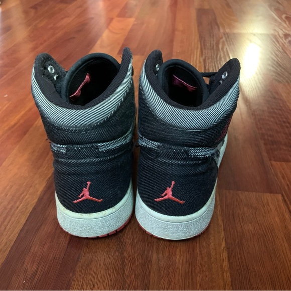 Vintage Kid’s Air Jordan 1 High Denim Sneakers